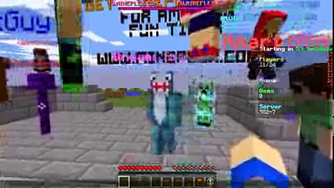 Minecraft - SHARKY AND SCUBA STEVE JOIN TEAMS!!!