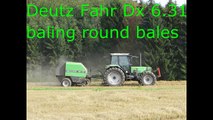 Deutz Fahr Dx 6.31 baling round bales