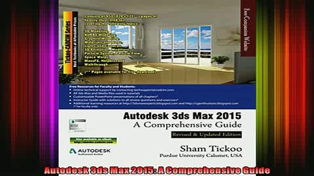 Read Book Autodesk 3ds Max 15 A Comprehensive Guide Full Ebook Video Dailymotion