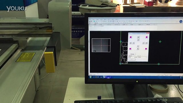 Graphic Rigid Foamed PVC Expansion Forex Foam Crop Mark Camera Detection Registration Oscillating Knife Cutting Machine