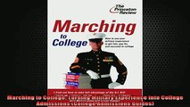 READ book  Marching to College Turning Military Experience into College Admissions College Full EBook