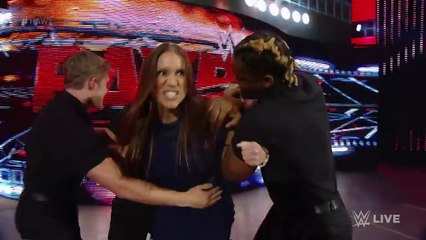 Stephanie McMahon interrupts her brother- Raw, April 25, 2016