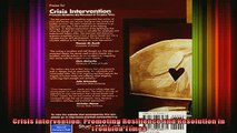 READ book  Crisis Intervention Promoting Resilience and Resolution in Troubled Times Full EBook
