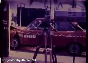 1977 Yılına Ait Bir Fiat 131 Çarpışma Testi İnanılmaz !