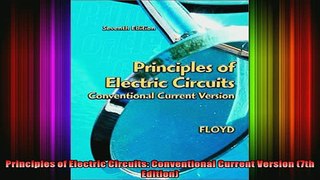 DOWNLOAD FREE Ebooks  Principles of Electric Circuits Conventional Current Version 7th Edition Full Free