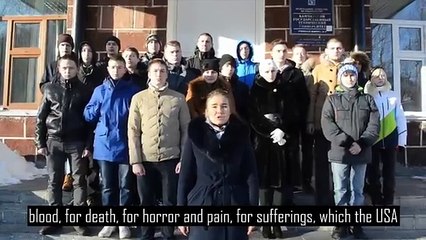 "Russian students demand to judge Barrack Obama for his crimes"