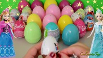 Surprise Eggs Frozen Anna Elsa Barbie Kinder Surprise Eggs Unboxing 出奇蛋奇趣蛋拆�