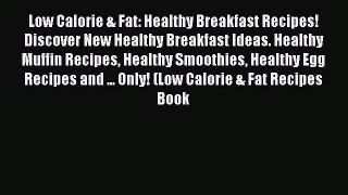 PDF Low Calorie & Fat: Healthy Breakfast Recipes! Discover New Healthy Breakfast Ideas. Healthy