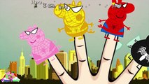 Peppa Pig Finger Family Spiderman Vs Venom Nursery Rhymes Lyrics Kids Songs