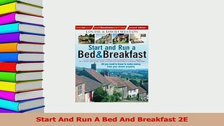 Read  Start And Run A Bed And Breakfast 2E Ebook Free