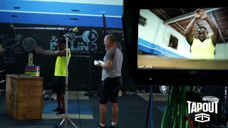 Kofi Kingston takes his workout to new heights, powered by Tapout