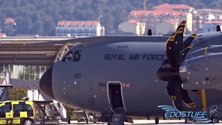 Royal Air Force Airbus A400M Atlas ZM400 Amazing Short Takeoff from Split Airport LDSP/SPU
