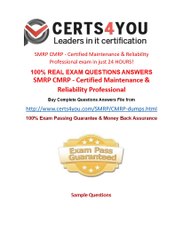 How to pass CMRP exam in first attempt?