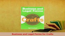 Read  Business and Legal Forms for Crafts Ebook Free