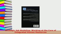 PDF  Strategic Job Modeling Working at the Core of Integrated Human Resources Ebook