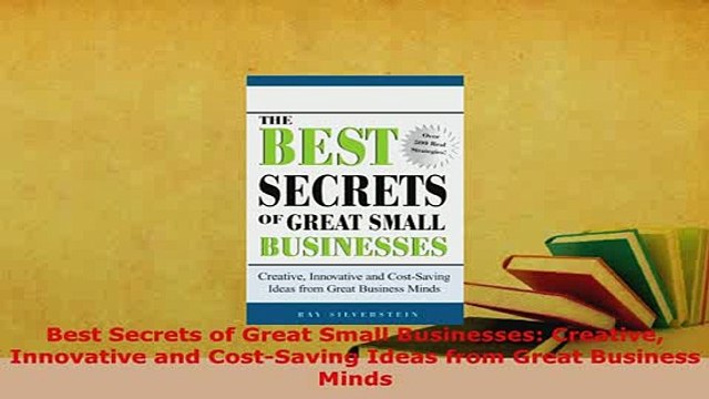 PDF Best Secrets of Great Small Businesses Creative Innovative and CostSaving Ideas from Download Online