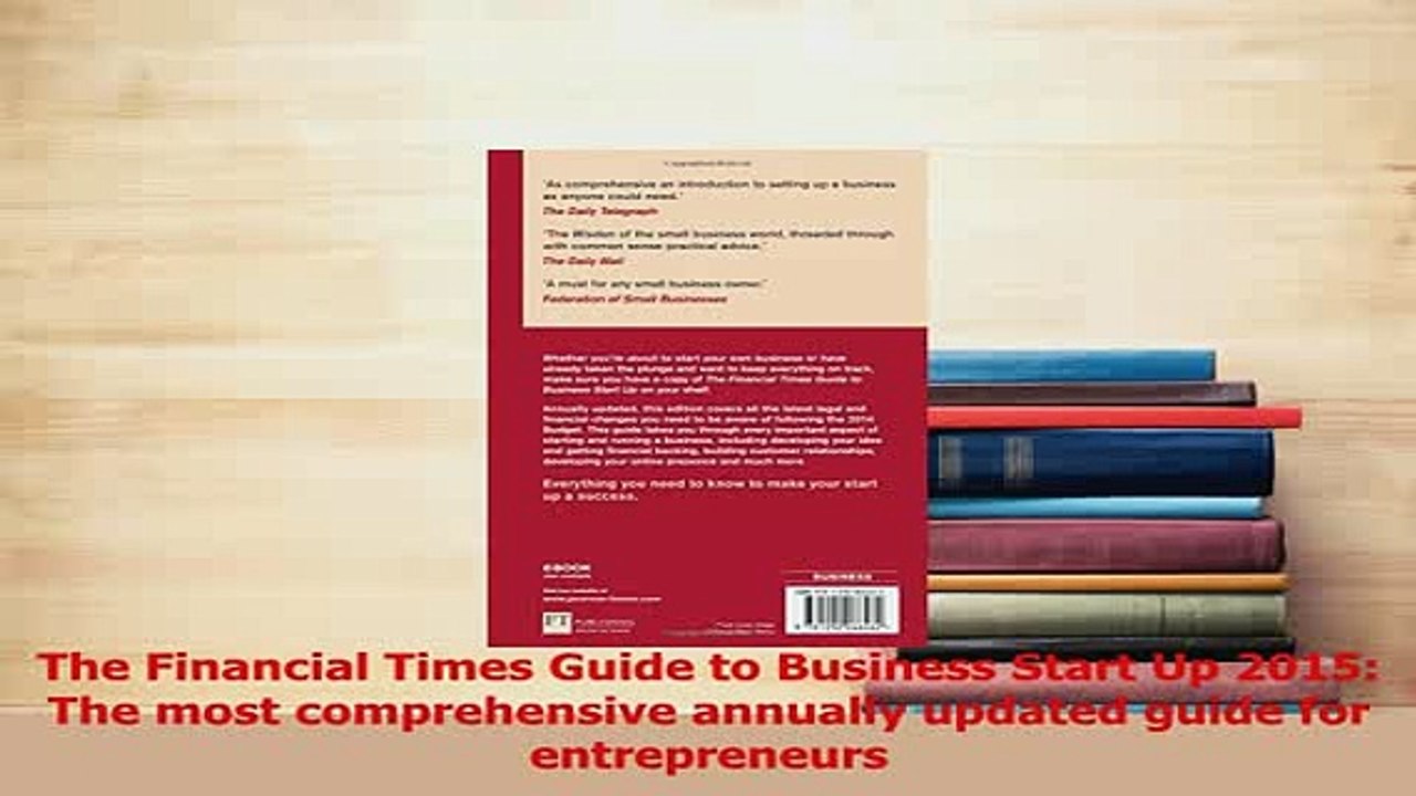 PDF  The Financial Times Guide to Business Start Up 2015 The most comprehensive annually Download Online