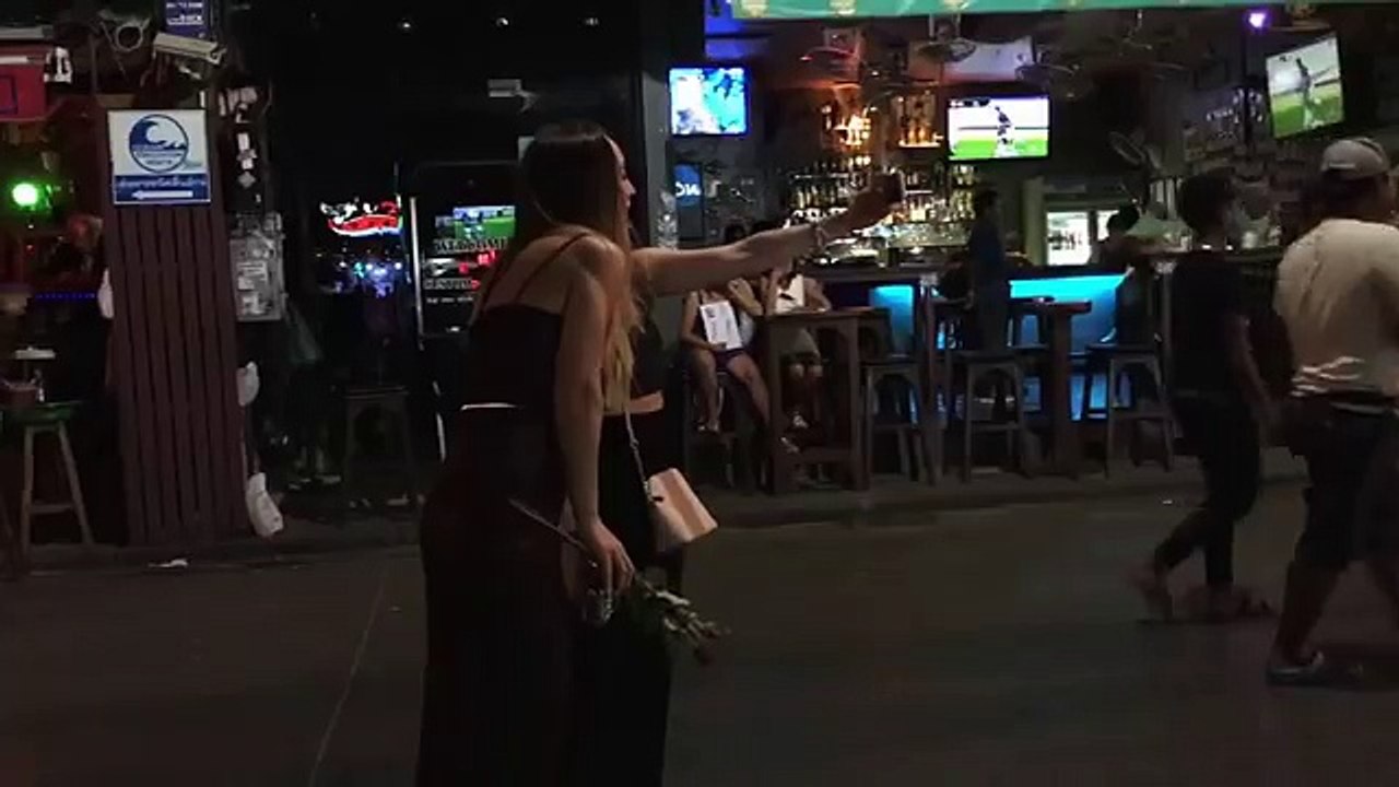 Very sexy blonds in Patong beach Phuket night life Thailand 2016