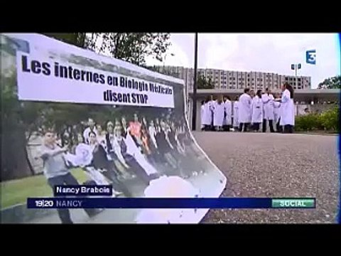FRANCE 3 - Grève des internes de biologie médicale -