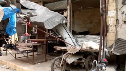 Saldırılara Rağmen Maarret En-Numan İlçesinde Esnaf, Tezgahlarını Açtı