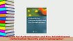 Download  Protocols for Authentication and Key Establishment Information Security and Cryptography  EBook