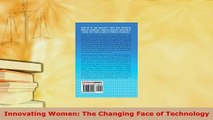 PDF  Innovating Women The Changing Face of Technology Download Full Ebook