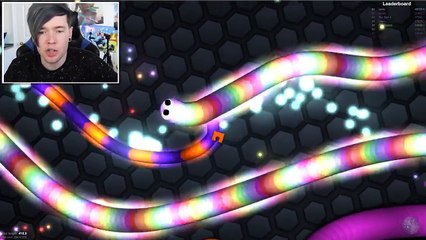 DanTDM - I GOT MAD | Slither io #3 | TDM THE DIAMOND MINECART