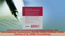 Download  Distributed Computing and Networking 9th International Conference ICDCN 2008 Kolkata  Read Online