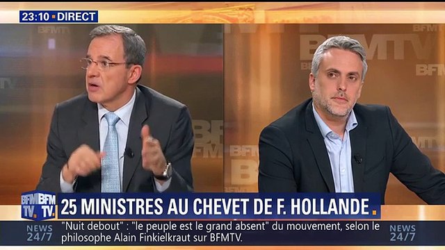 BFMTV - Emission Grand Angle Hé oh la gauche !: le pari est-il réussi ? - Lundi 25 avril 2016