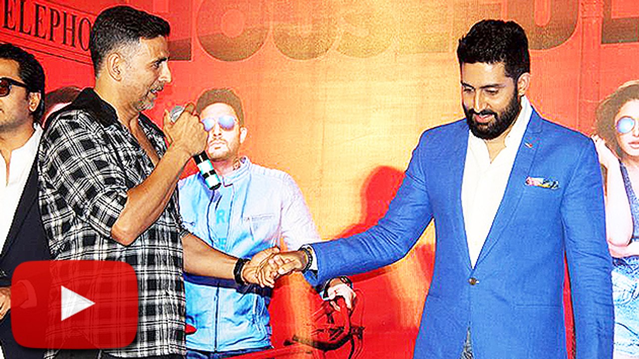 Abhishek Bachchan SAVES Akshay Kumar From Reporter