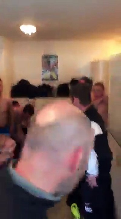 La joie de la premiére aprés leur victoire contre St Aubin.