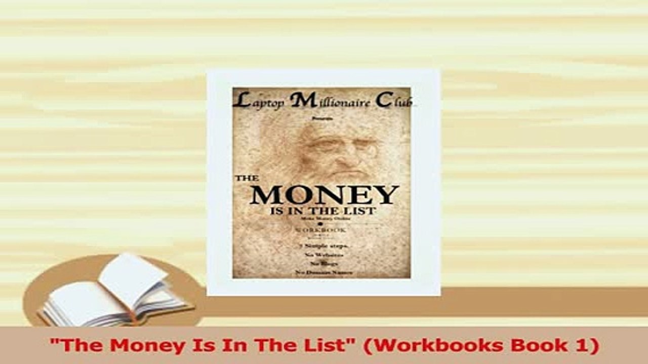 PDF  The Money Is In The List Workbooks Book 1 Read Online