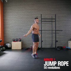 Do this EMOM workout with just a kettlebell and a jump rope