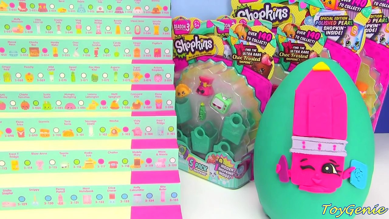 Shopkins Season 3 Penny Pencil Play Doh Surprise Egg