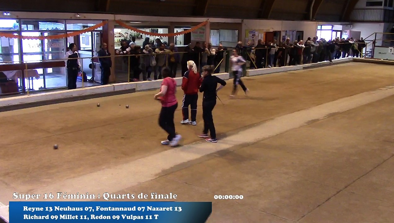 Coralie Rives et Chantal Richard font le plein pour l'emporter, septième étape du Super 16 Féminin, Sport Boules, Villefranche-sur-Saône 2016