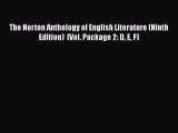 [Read book] The Norton Anthology of English Literature (Ninth Edition)  (Vol. Package 2: D