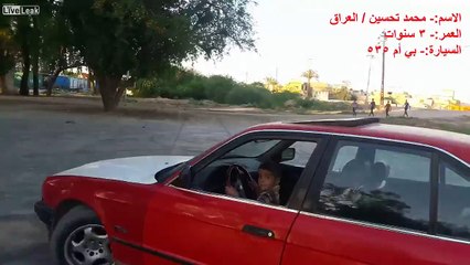 Des parents irresponsables font conduire leur fils de 3 ans