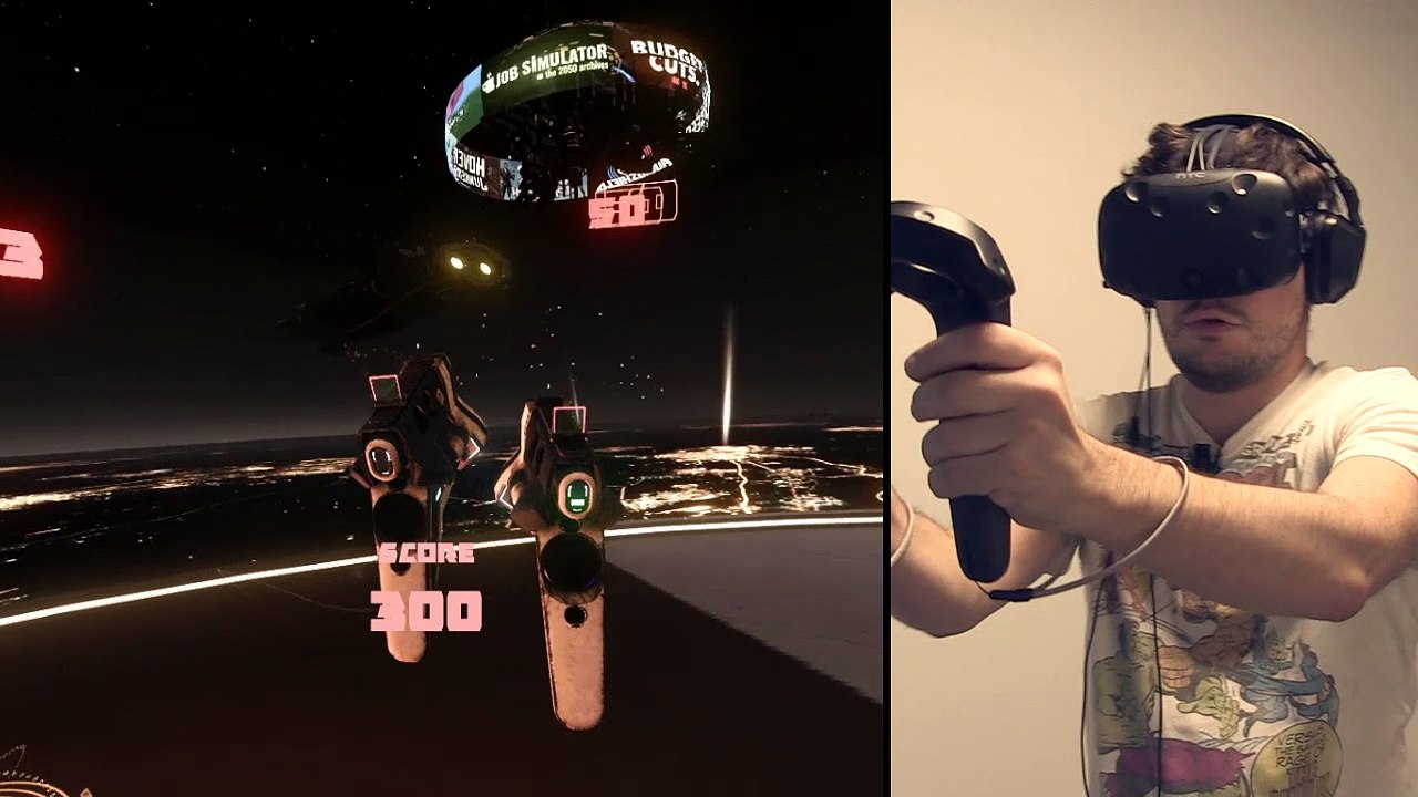 HTC Vive : Impressions Space Pirate Trainer