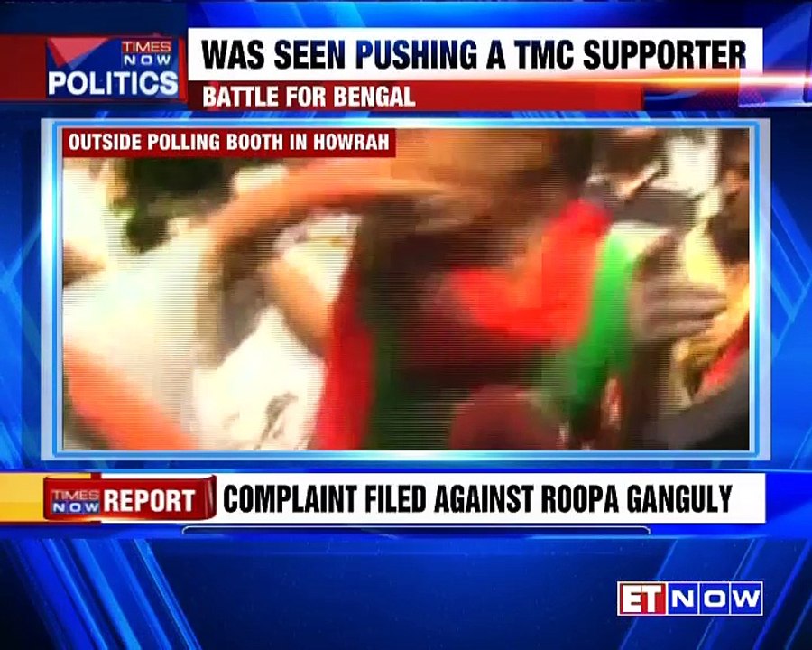 Roopa Ganguly Manhandled TMC Worker