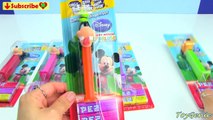 Mickey Mouse Club House Pez Dispensers with Minnie Mouse ,Donald ,Daisy,Goofye