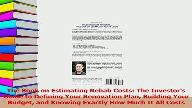 PDF The Book on Estimating Rehab Costs The Investors Guide to Defining Your Renovation Plan Read Online