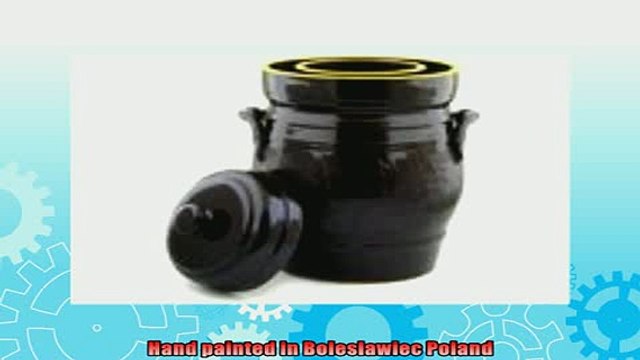 buy now Polmedia Polish Pottery 507 oz Stoneware Fermenting Crock Pot H8335F Hand Painted from