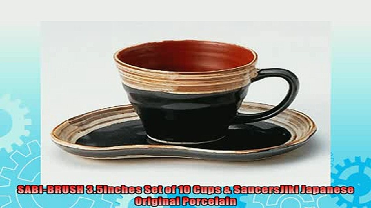 special produk SABIBRUSH 35inches Set of 10 Cups  SaucersJiki Japanese Original Porcelain