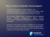 Get Professional website development services from emphatic technologies