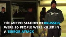Brussels metro station reopens one month after terror attack