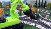 Thomas and Friends with Play Doh Diggin Rigs Toys Rescue _ Trackmaster Naughty Troublesome Trucks