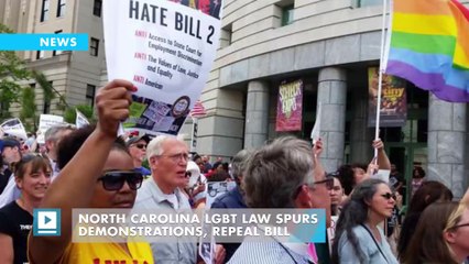 North Carolina LGBT law spurs demonstrations, repeal bill