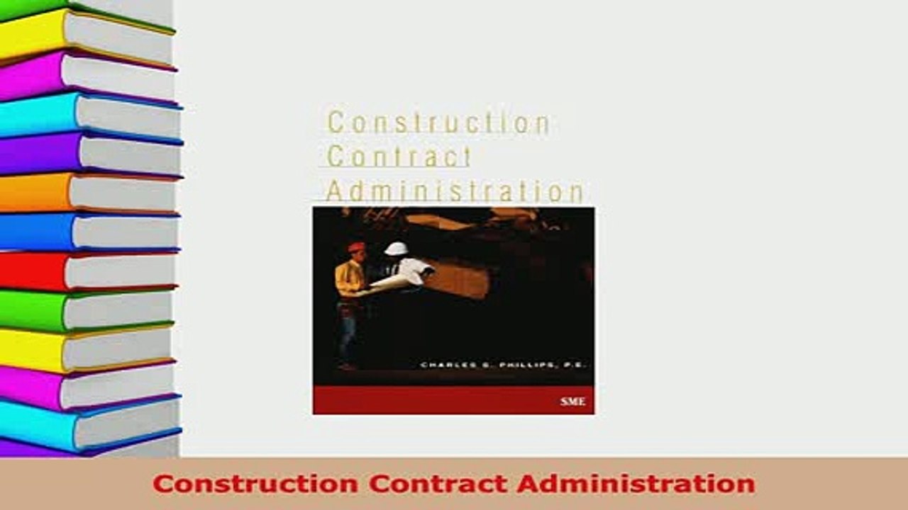 Download  Construction Contract Administration Read Online