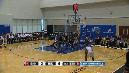 Markel Brown Gets It Started Nets vs Pacers July 05, 2014 NBA Summer League 2014