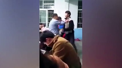 Students and teacher in shocking flight in china school